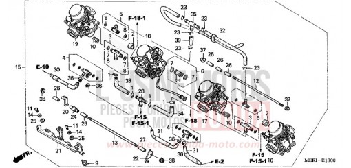 CARBURATEUR (ENS.) CBF600N5 de 2005